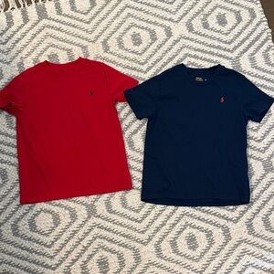 Polo by Ralph Lauren Kids' Short Sleeve Red and Navy Tees